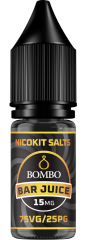 Bombo eLiquids - Nicokit Salts Bar Juice Salicylate 10ml 15mg 75vg 25pg