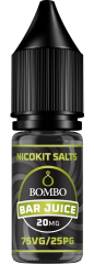 Bombo eLiquids - Nicokit Salts Bar Juice Salicylate 10ml 20mg 75vg 25pg